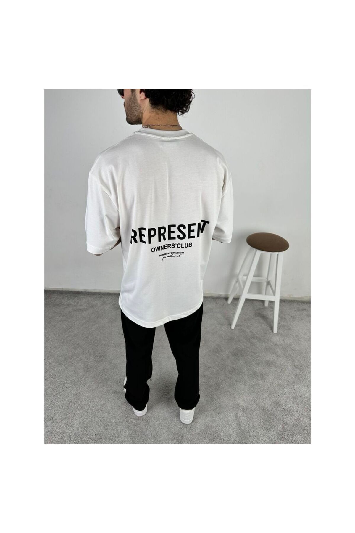 MODA Represent Yazılı Baskılı Oversize Tshirt