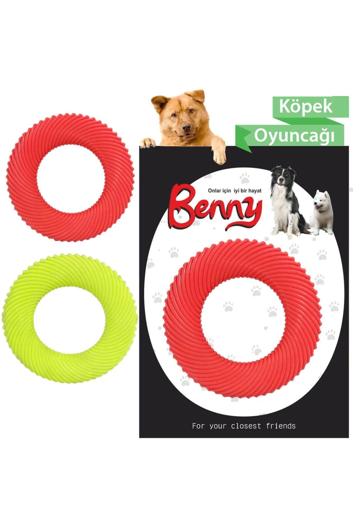 TREND Benny Köpek Oyuncağı Yuvarlak 9,5 cm Çeşitli Renklerde