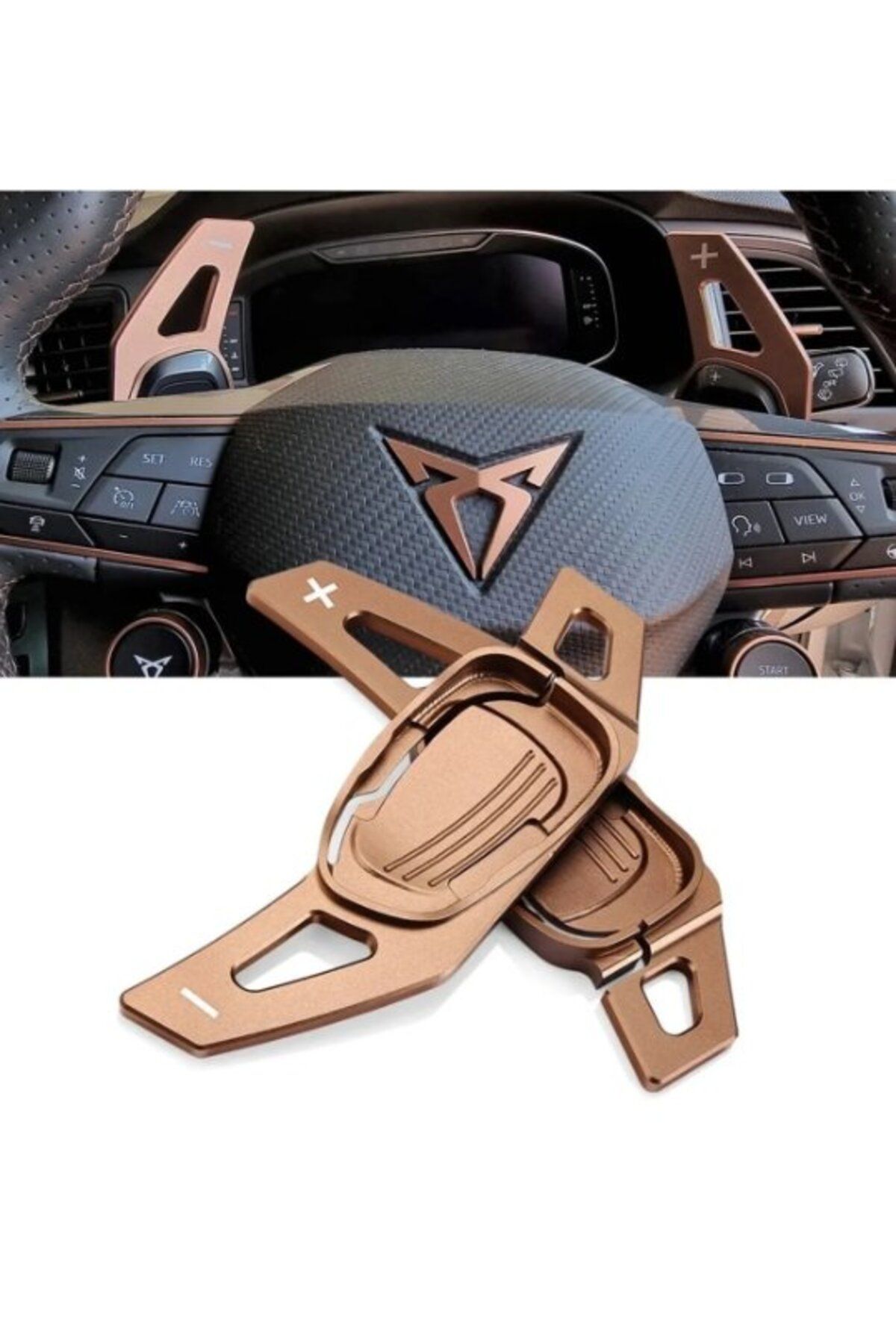 STİLİX GARAGE Cupra Formentor F1 Kulakçık Bronz Vites Pedalı Shifter Metal 2. RESİME BAKINIZ