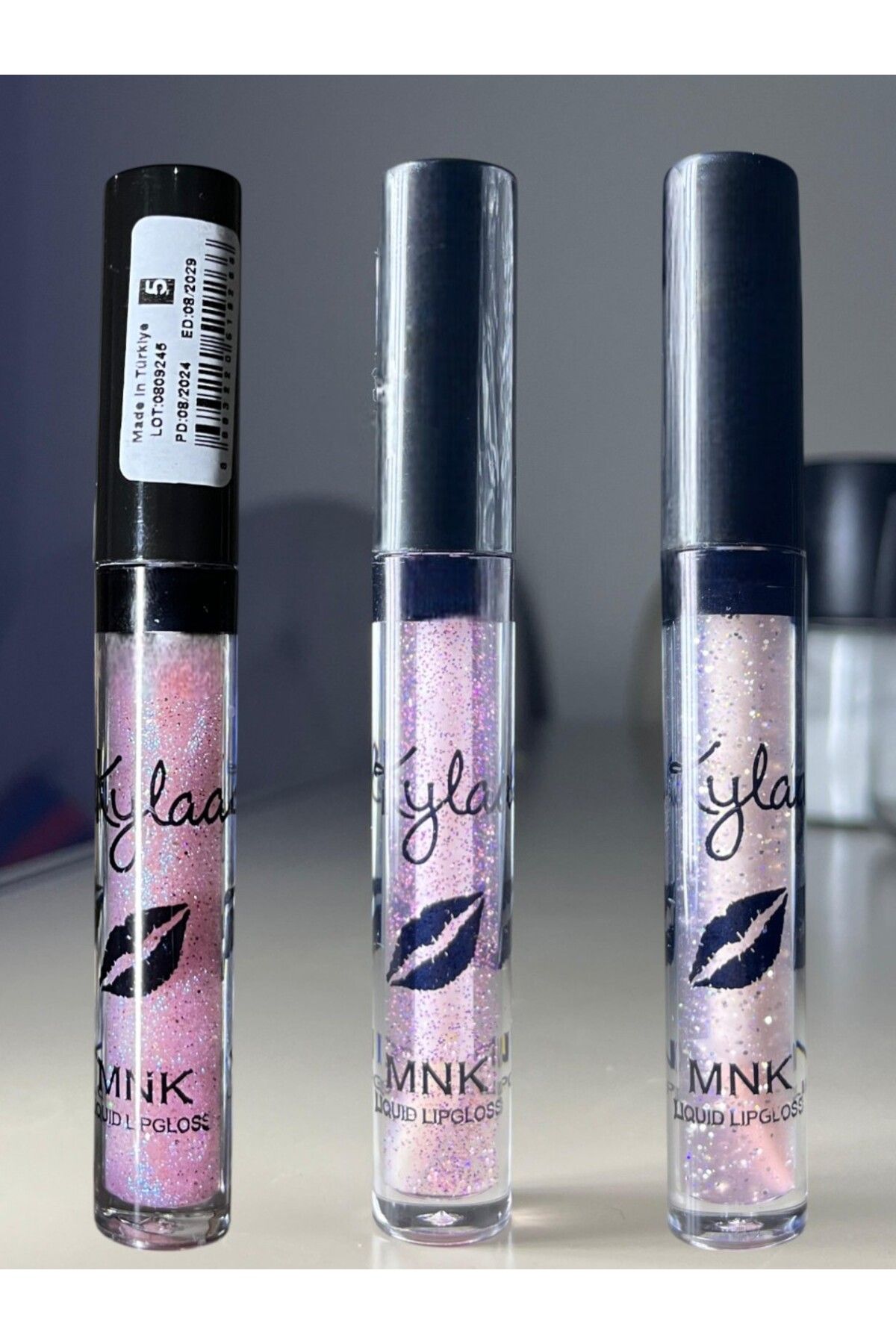 mnkkylaa Simli lip gloss 3lü