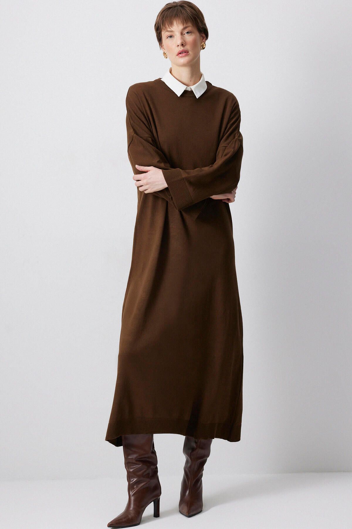 Touché Privé-Πλεκτό φόρεμα oversize 3