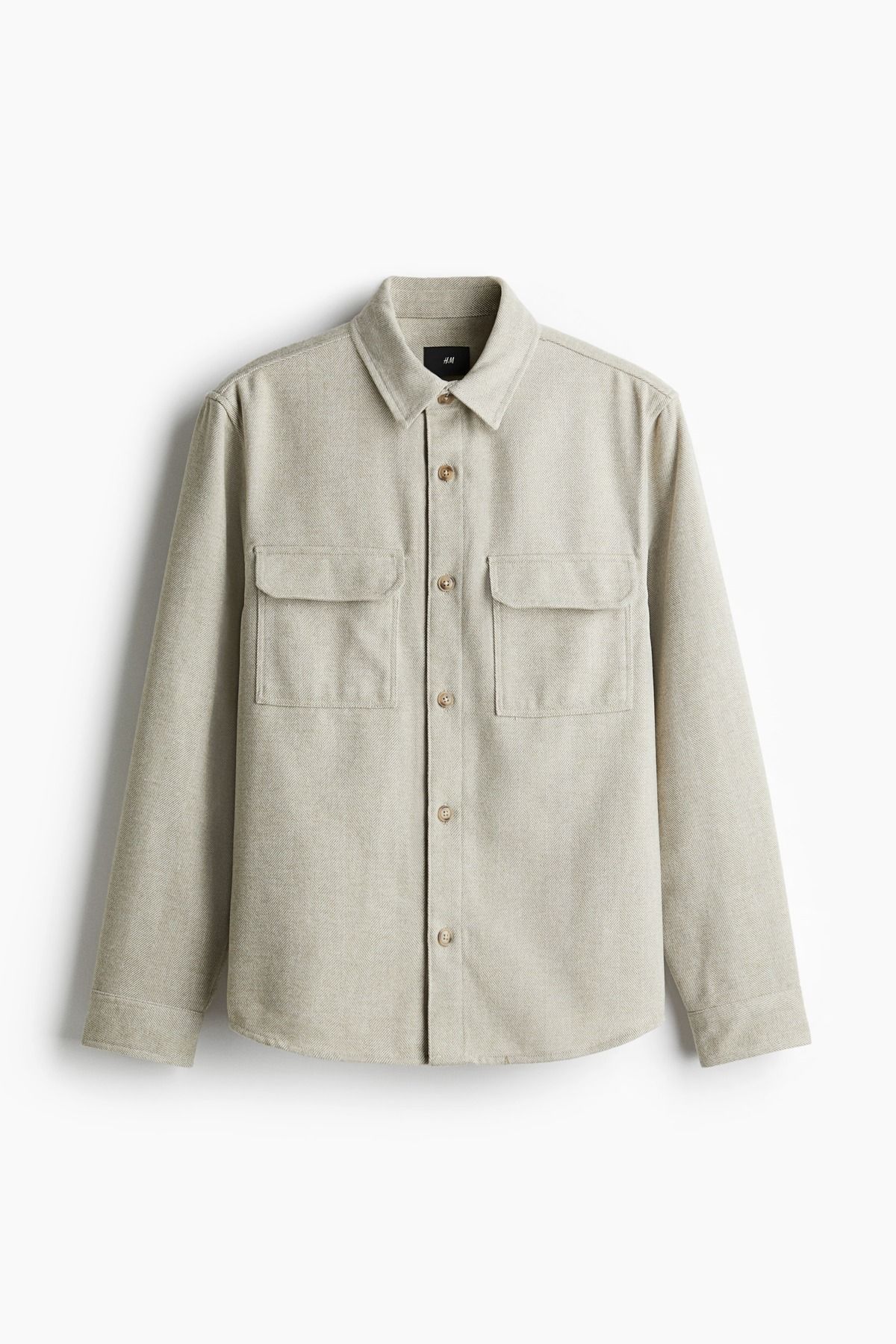 H&M Regular Fit Keçeli Overshirt Gömlek