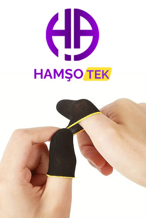 HAMŞO Tek Özel Kumaş Parmaklık Oyun Eldiveni Ter Geçirmez (1 ÇİFT- 2 ADET) Mo...