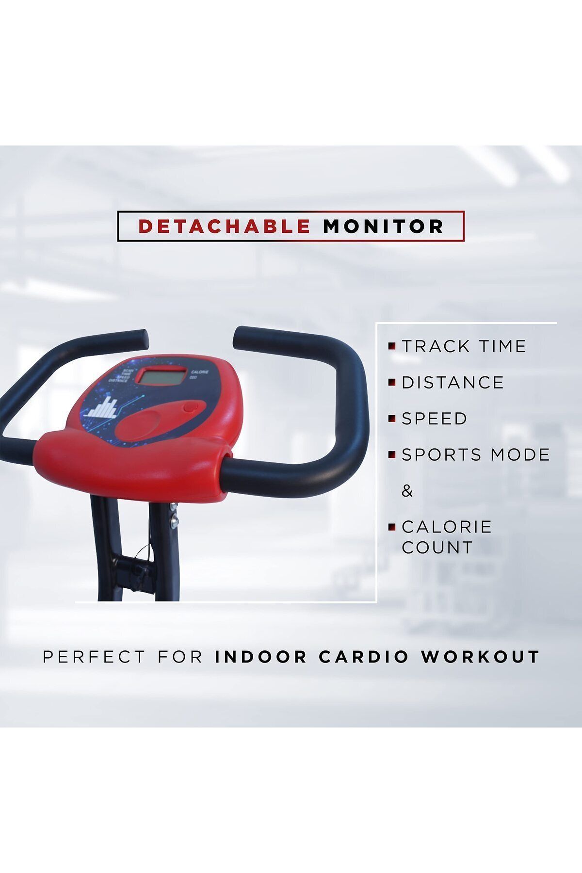 Endless-Steel Foldable Exercise Bike With Speed, Heart Rate, Distance Lcd Digital Display, 110 Kg, Home Gym 2