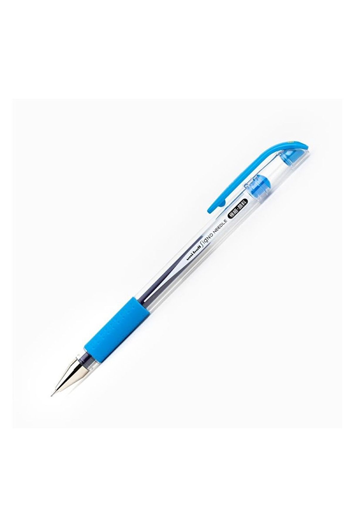 UNİ-BALL Uni-Ball Roller Kalem Signo Needle İğne Uç 0.38 Mm Açık Mavi Um-151Nd (10 Lu Paket)