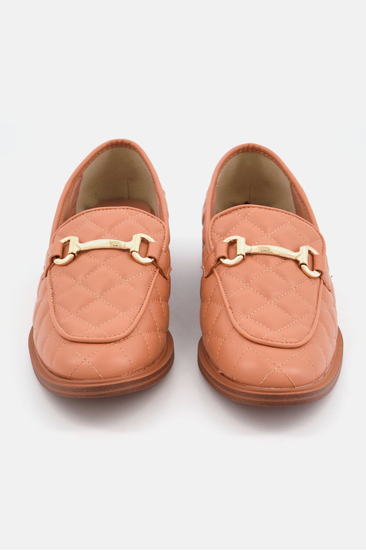 French Connection-Women Quilted Slip On Casual Shoes, Tan 2