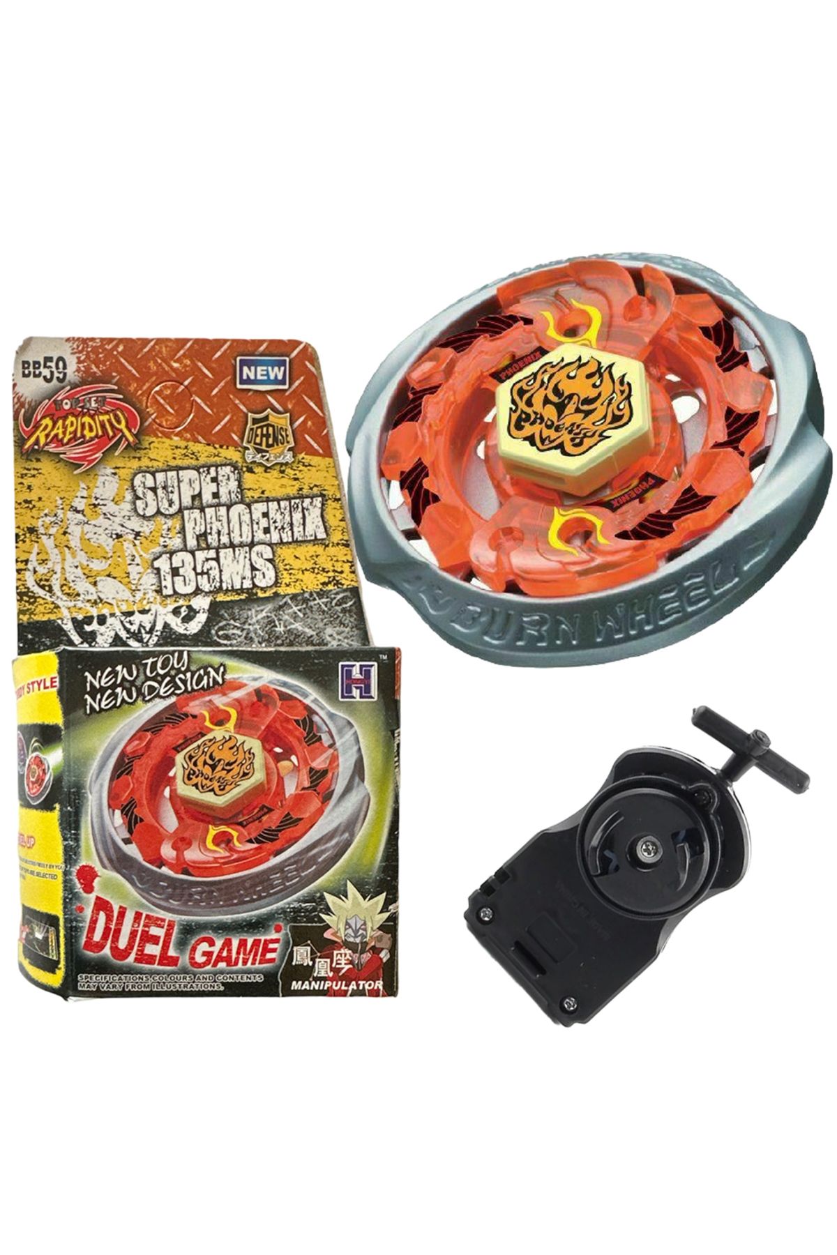 RAPIDITY BB59 BEYBLADE METAL FUSION Burn Fireblaze Phoenix TOPAÇ HEDİYE OYUNCAK