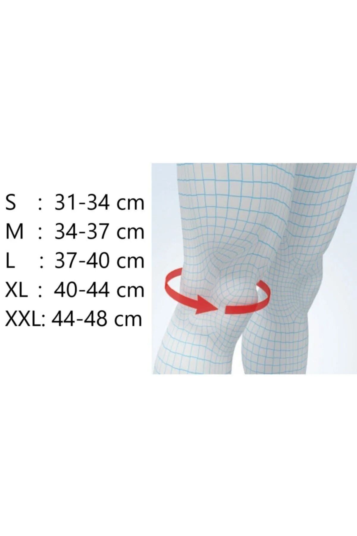 Sincolart-Supportline Lux Knitted Patella Supported Knee Pad |   Sports & Activity Knee Brace with Knee Cover Support 4