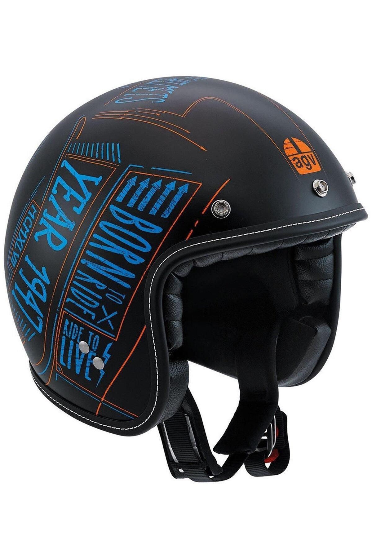 AGV KASK/RP60 MULTI BLACKBOARD MATT/BLK/BLU/OR