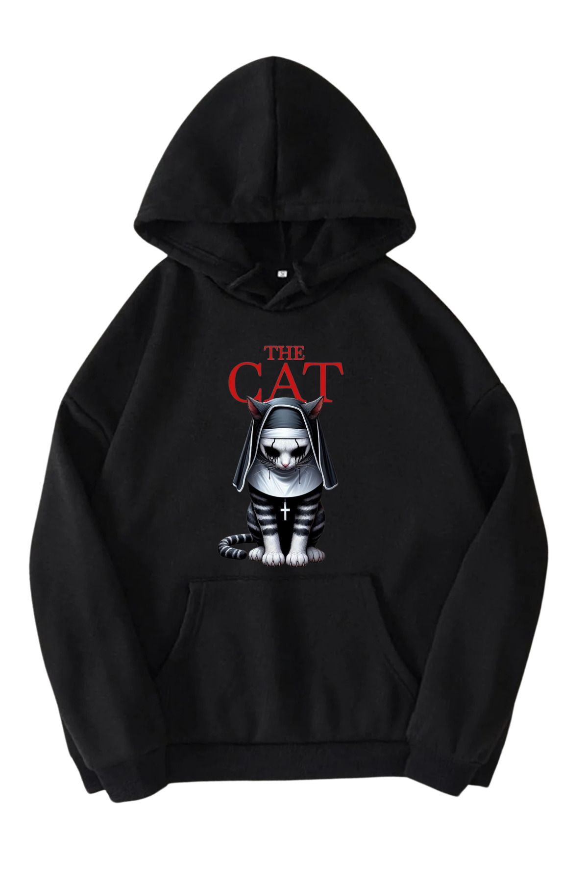 MODA Kapüşonlu TheCats Baskılı Unisex Sweatshirt – 2025 Moda Trendlerine Uygun Şıklık ve Konfor