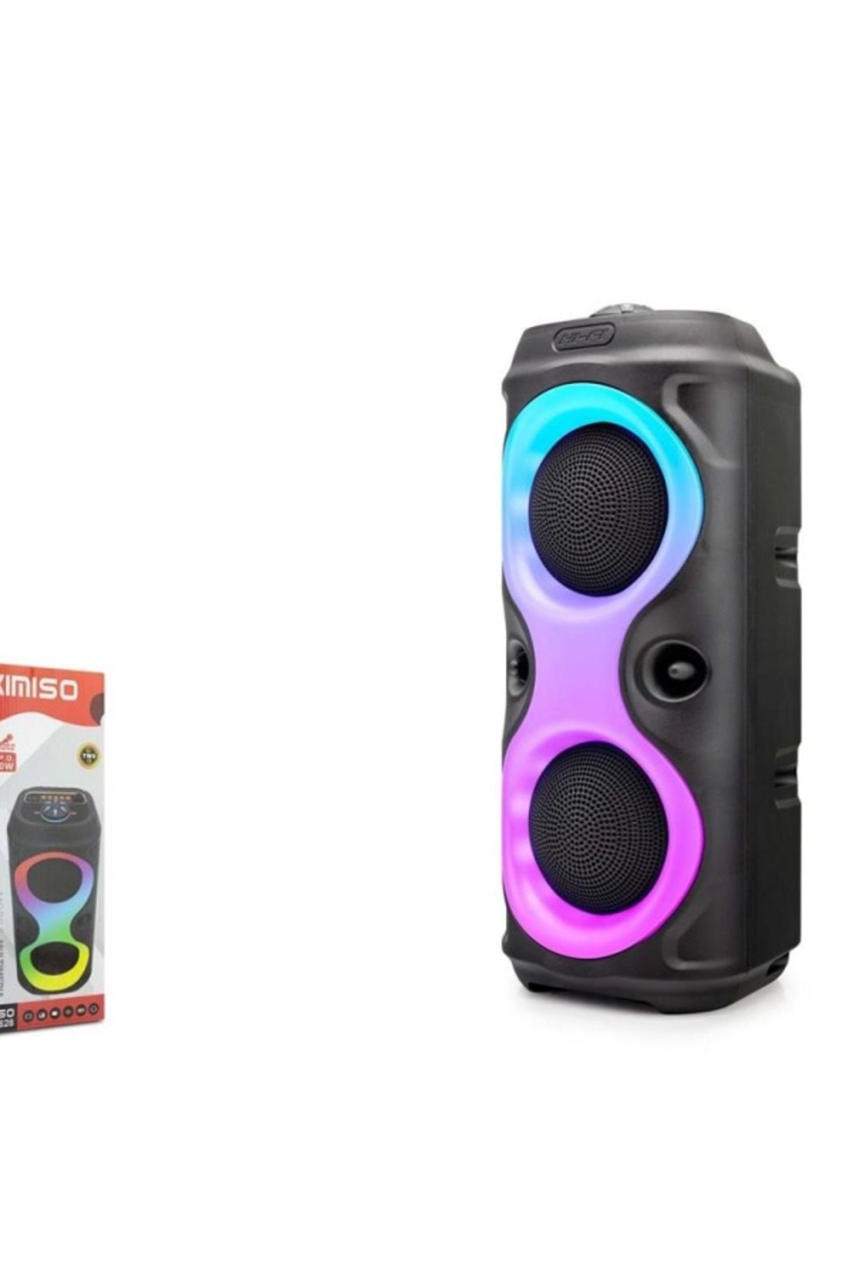 KİMİSO Kımıso QS3628 Bluetooth Speaker RGB (BT, USB, FM, MIC girişi, TWS, düğmeli,)