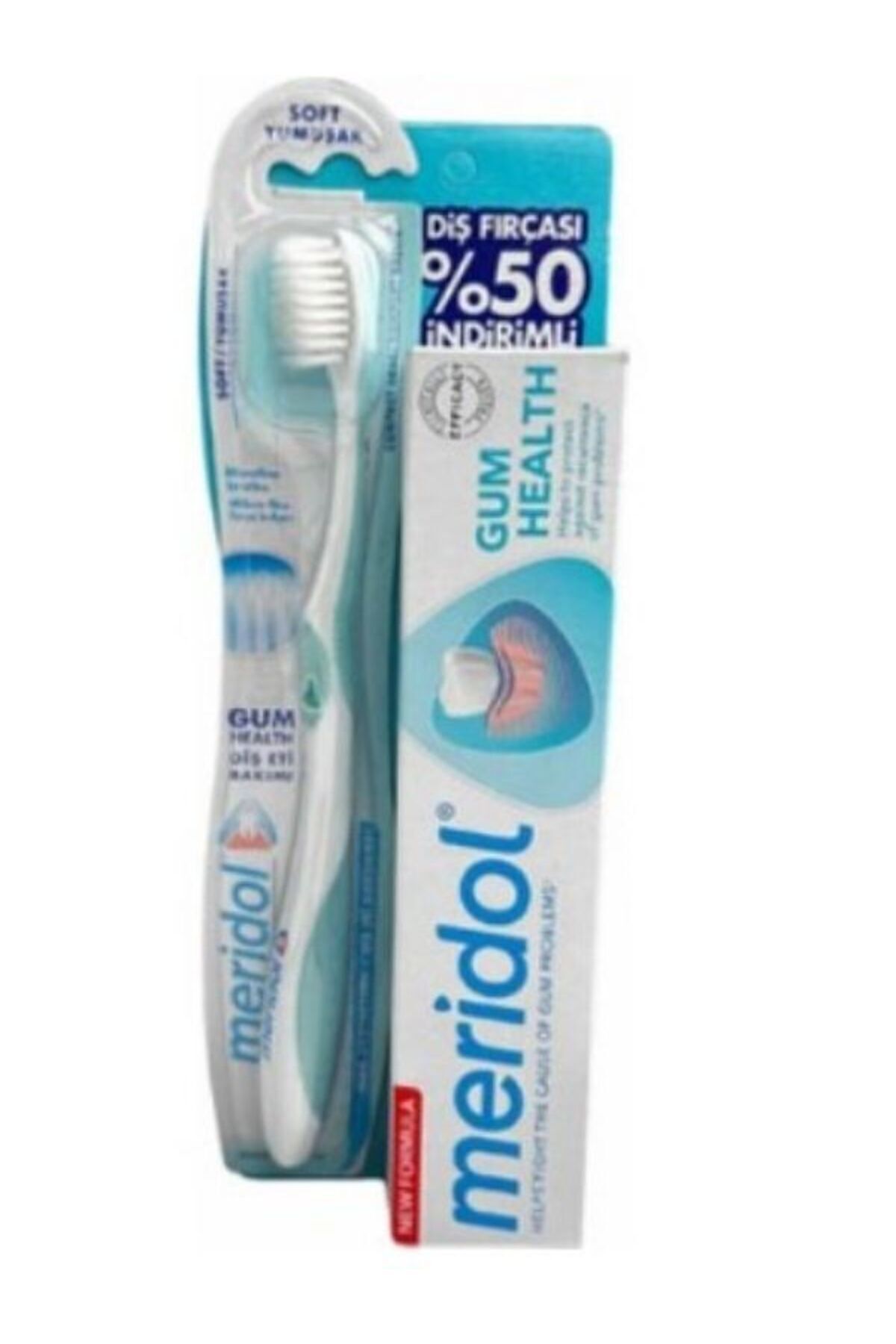 Meridol-Set of 3 Oral Care Water 400ml Toothbrush Soft Soft Toothpaste 75ml 20ml 2