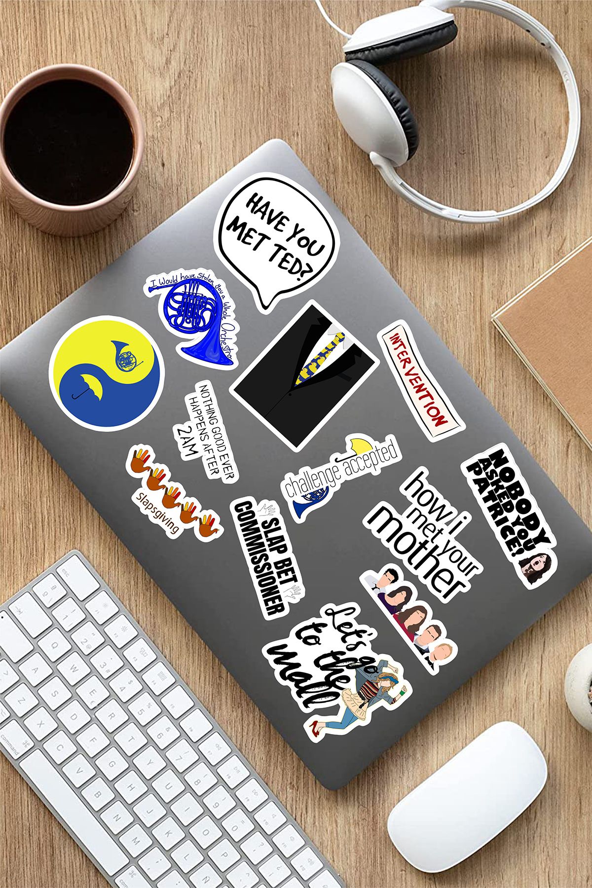 AR Sticker How I Met Your Mother Temalı Laptop Notebook Tablet Sticker Set 5