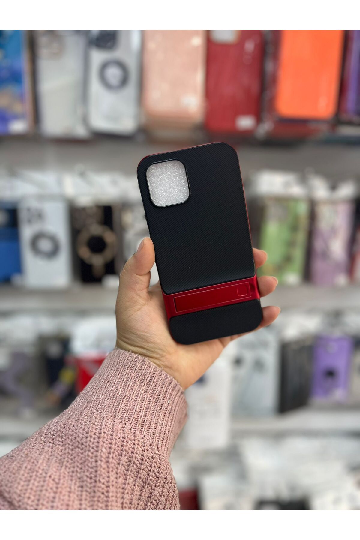 TECNOTREND Apple İphone 12 MİNİ STANDLI VERUS SİLİKON KAPAK