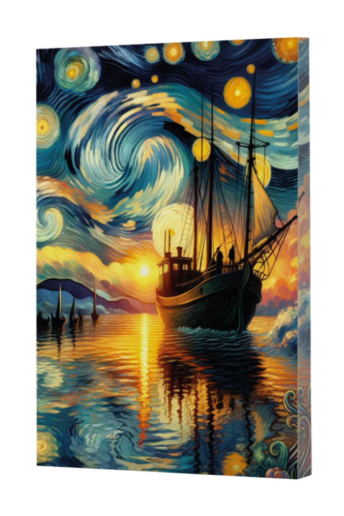 Dokuz Yayınları-Vivago Art Van Gogh 2 Ship Line Notebook (14X20-160 Sheets) 2