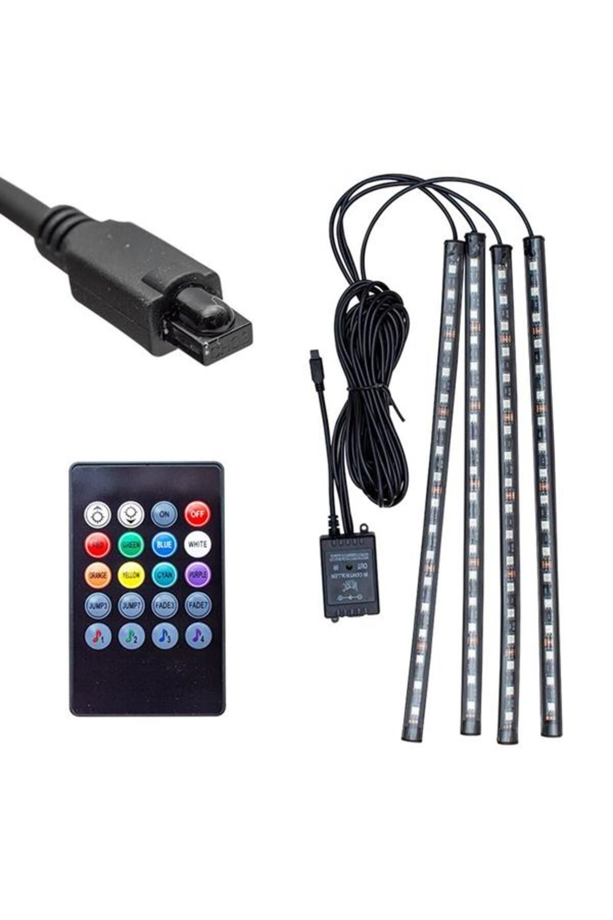 DENİZ Power Sese Duyarli Araç İÇi Kumandali Rgb Led AniMasyon KiT