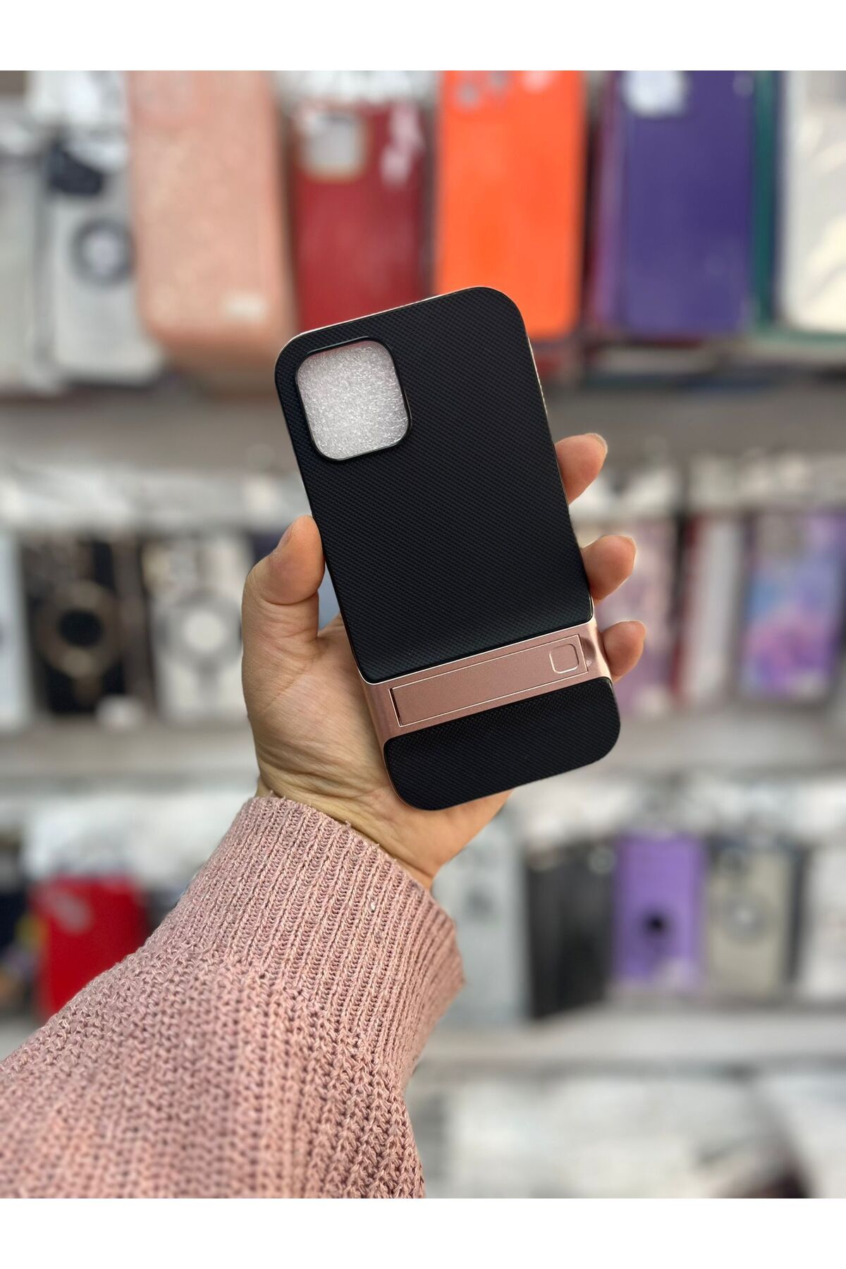 TECNOTREND Apple İphone 12 MİNİ STANDLI VERUS SİLİKON KAPAK