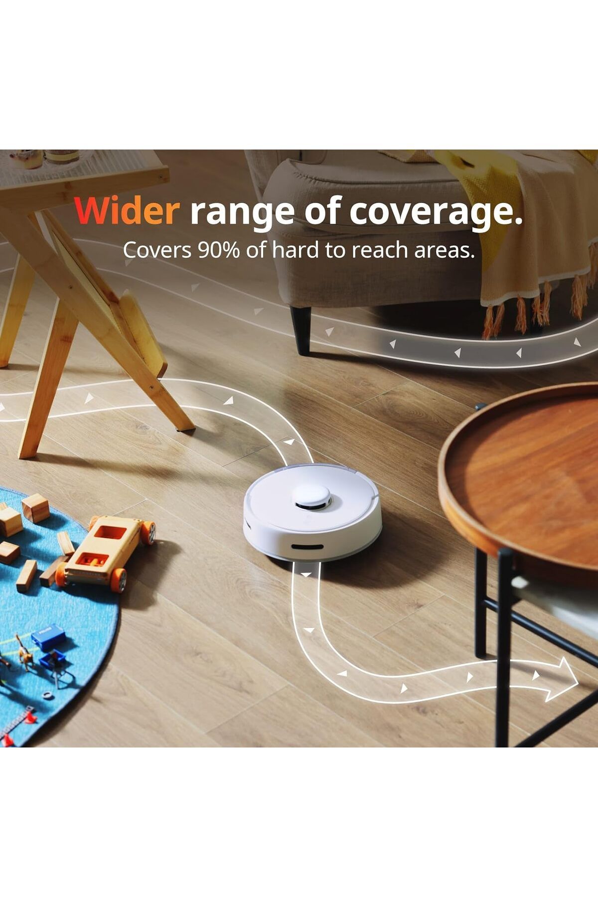 SwitchBot-Mini Robot Vacuum K10+ with Self-Empty Base for 70-Day of Cleaning 2500Pa Suction with voice control 7