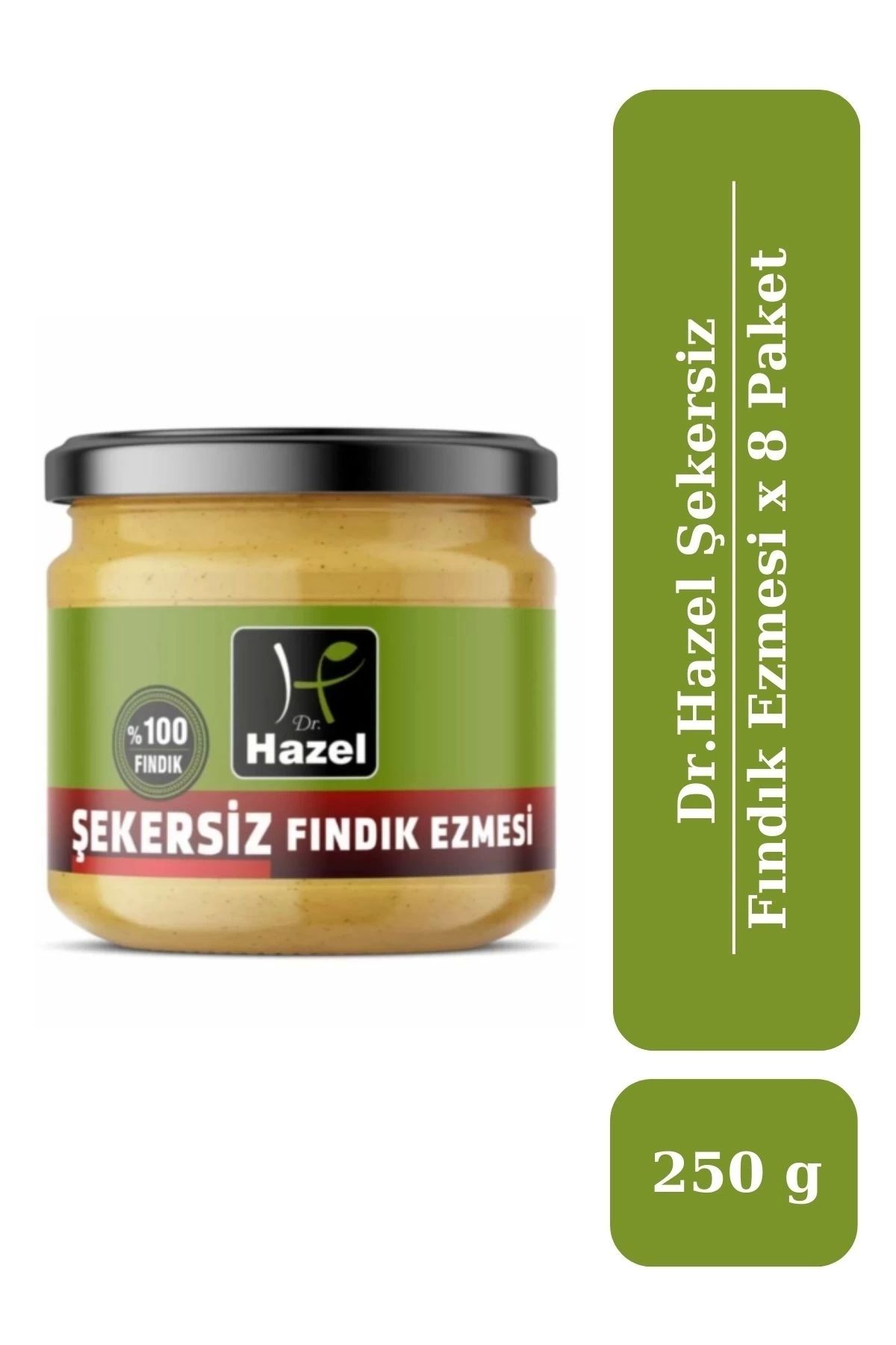 Dr.Hazel Drhazel Şekersiz Fındık Ezmesi 250 G X 8 Paket