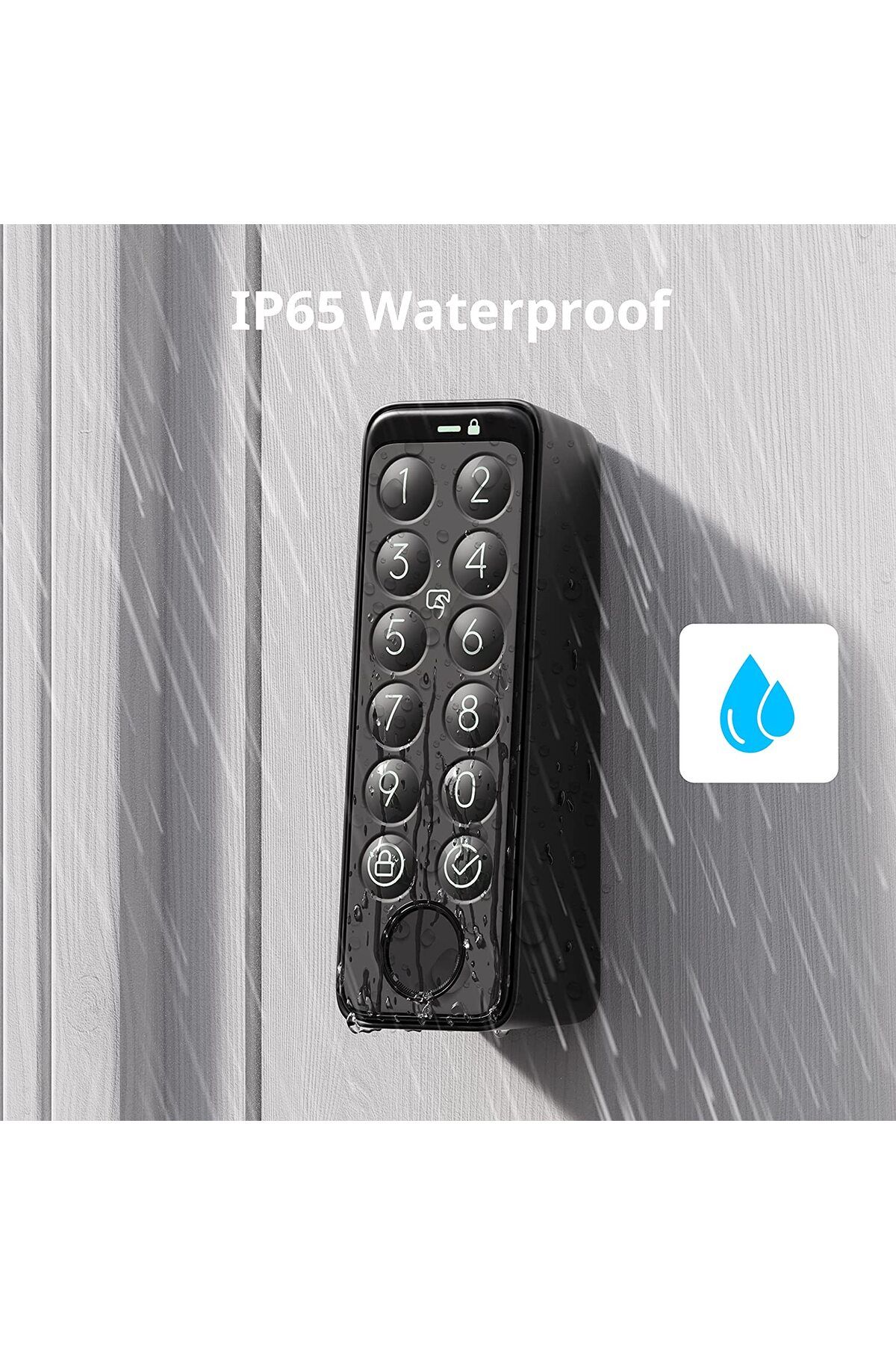 SwitchBot-Smart Keypad Touch for SwitchBot Lock Fingerprint Keyless Home Entry IP65 Waterproof 6