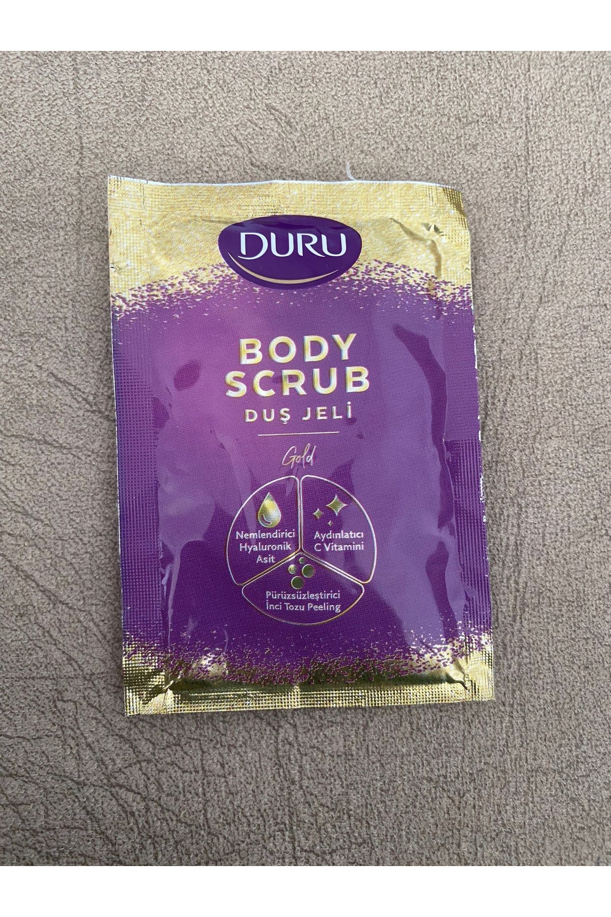 İnc Cosmetic Duru Gold Body Scrub Duj Jeli 15 ml