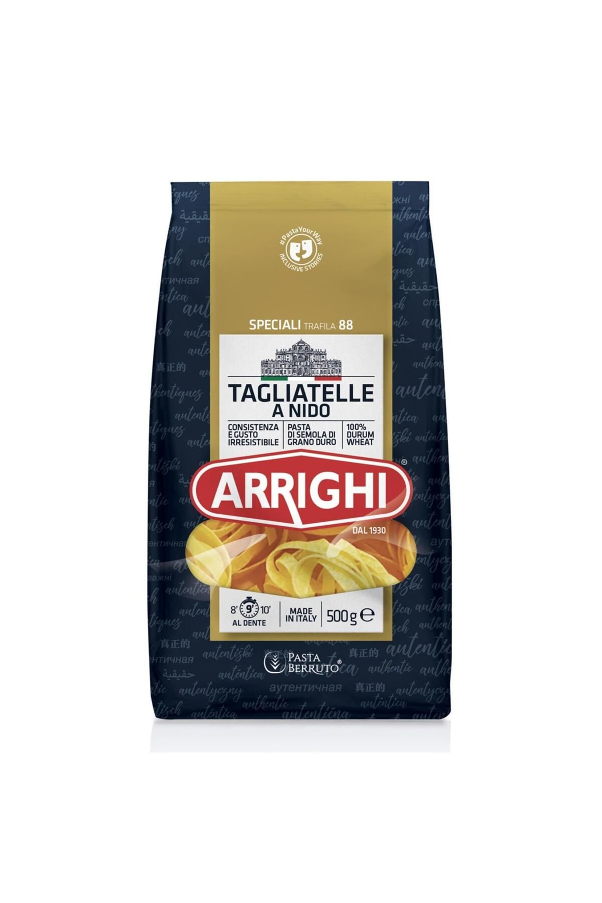 ARRIGHI Tagliatelle Uzun Erişte Makarna İtalyan Makarnası 500 g e