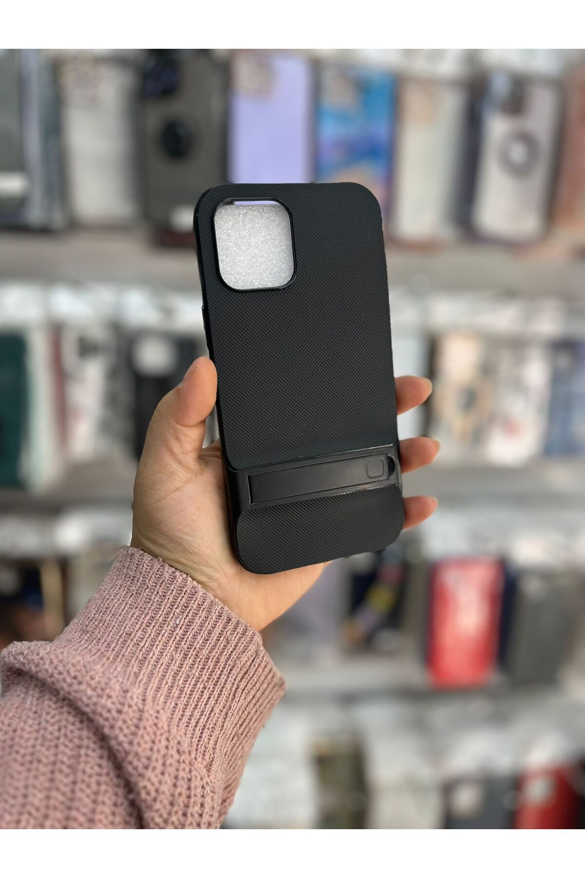 TECNOTREND Apple İphone 12 PRO MAX STANDLI VERUS SİLİKON KAPAK