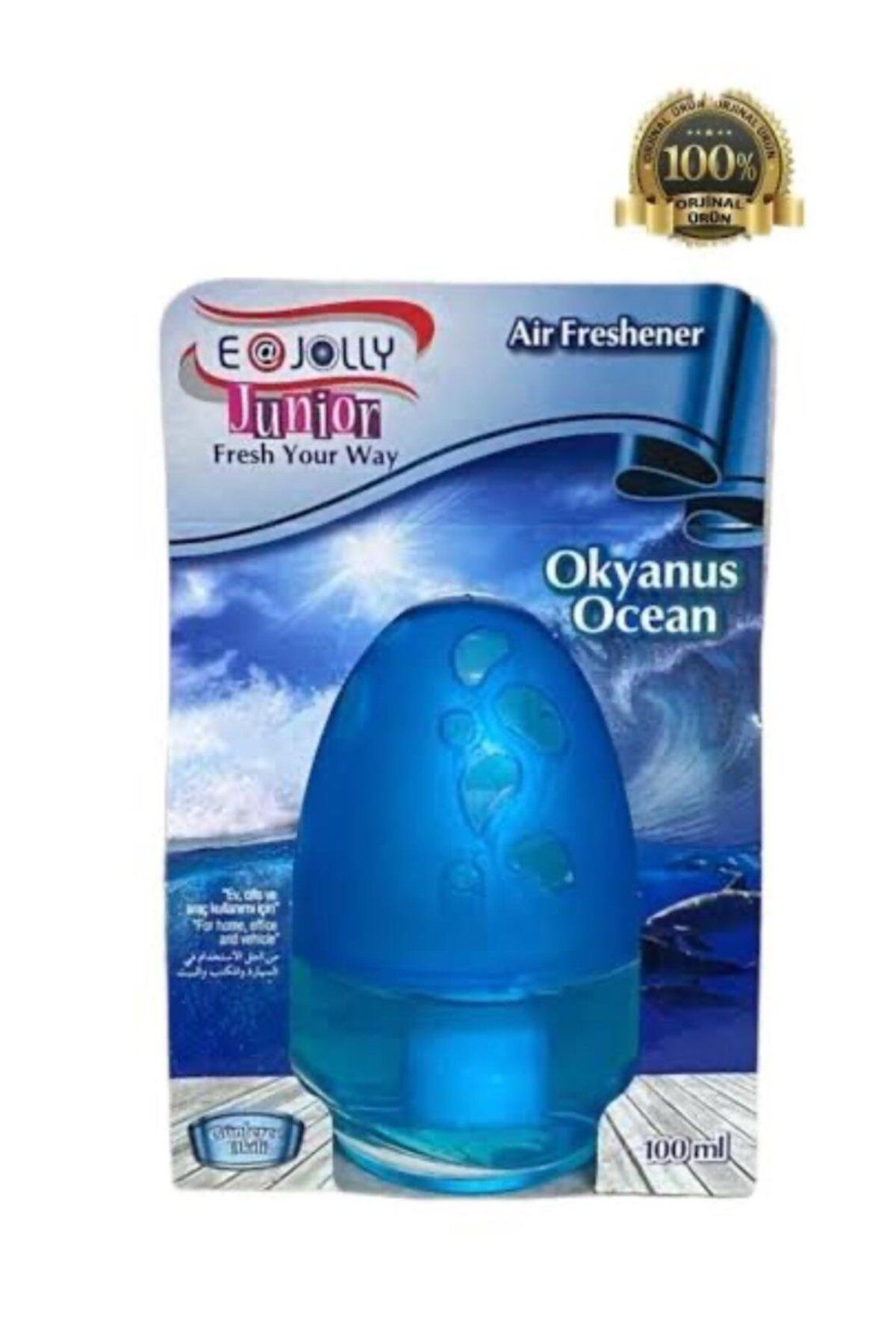 dk direksiyon Kaplamacı E-Jolly Şişeli Oto ve Oda Kokusu OCEAN 100ML -  CAM Şişe Koku