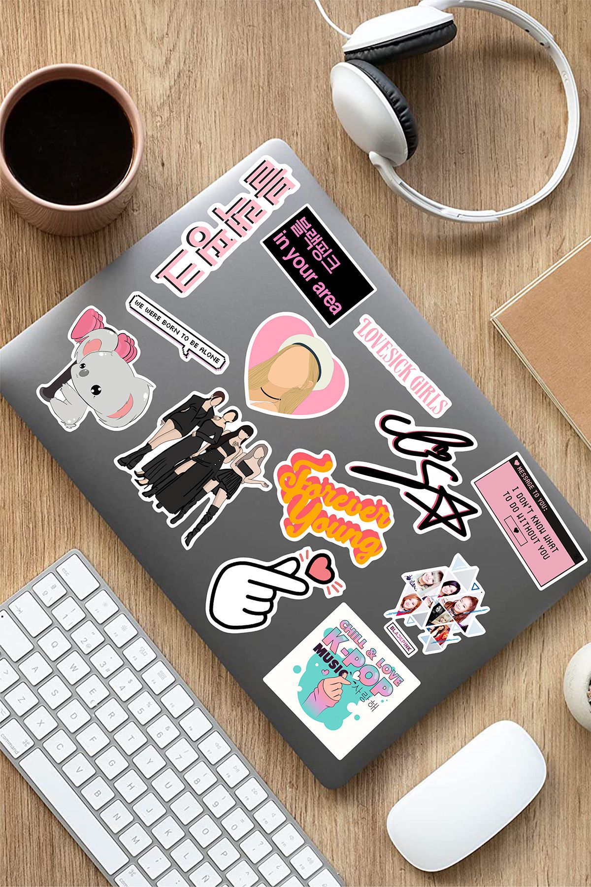 AR Sticker BlackPink K-Pop Laptop Notebook Tablet Sticker Set 4