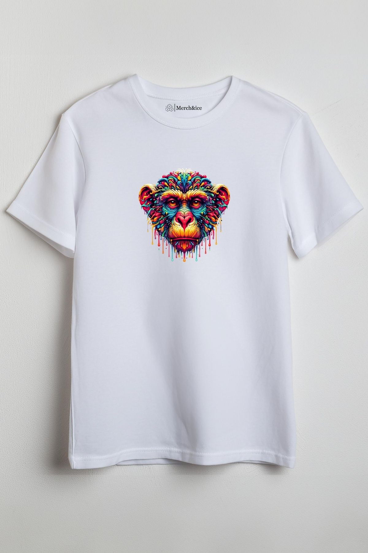 Merch&ice Renkli Ape Baskılı Unisex T-Shirt