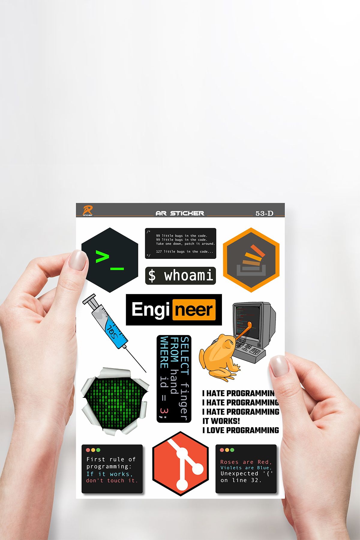 AR Sticker-Set de autocolante pentru laptop, notebook, tabletă, software și software 4 3