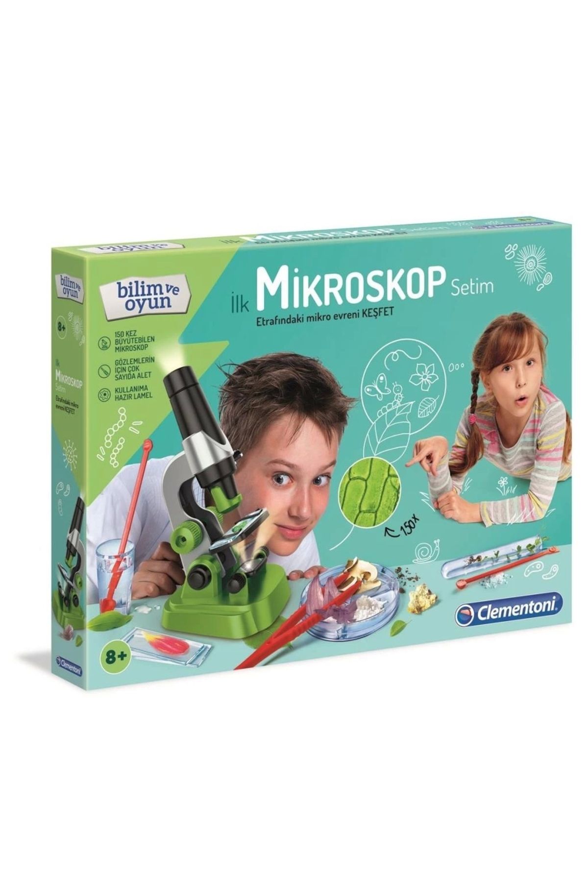 NessiWorld 64963 İlk Mikroskop Setim - Bilim ve Oyun +8 yaş