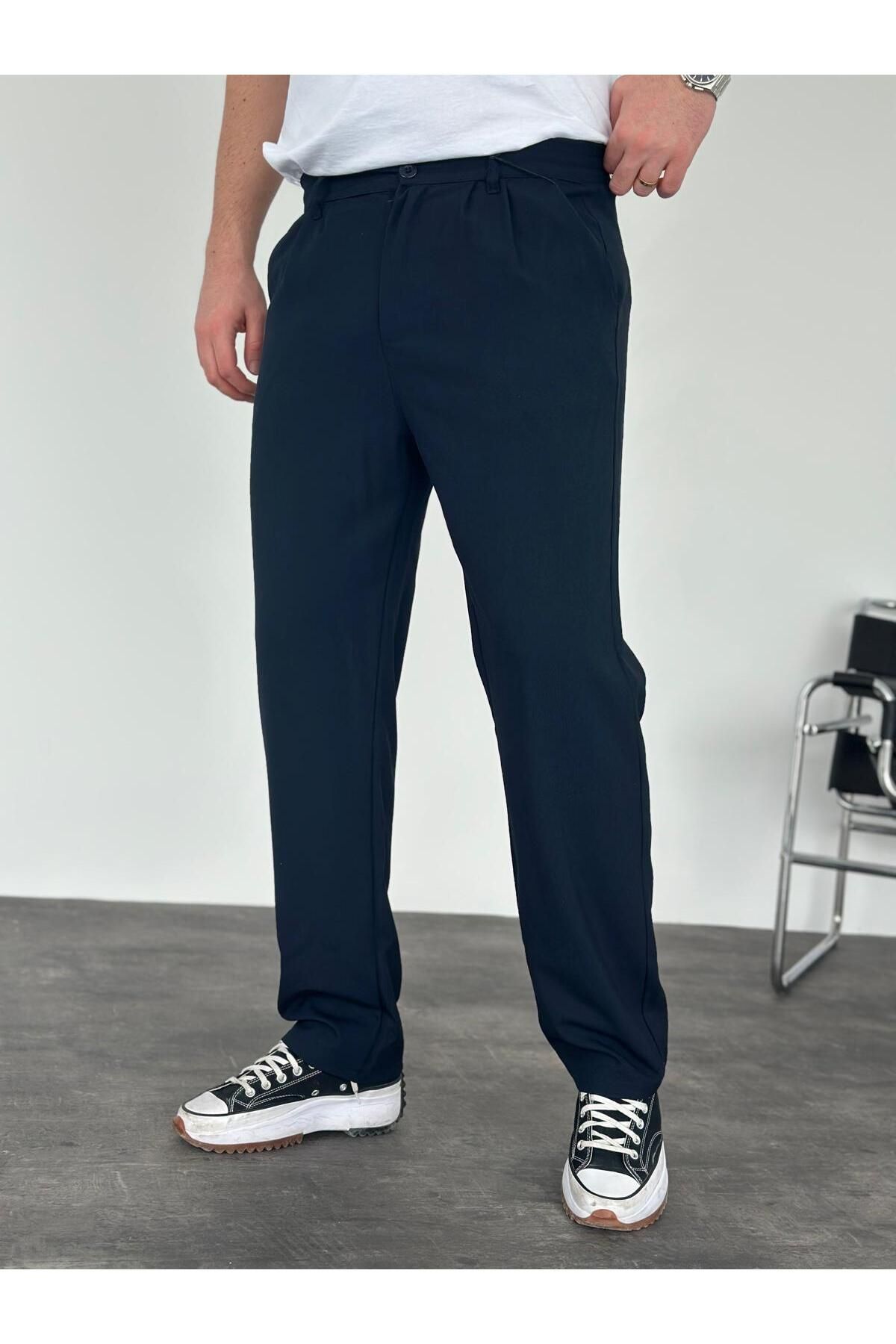 KHAYN ERKEK BAGGY PİLELİ KUMAŞ PANTALON K2038KP