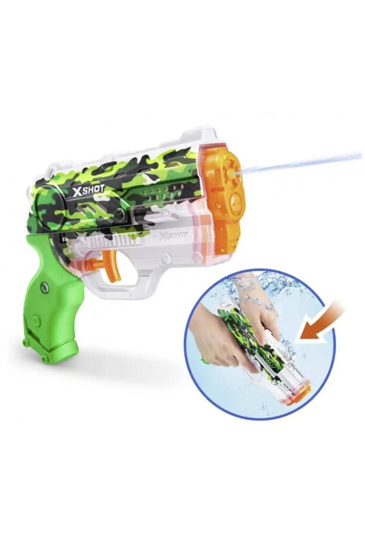 molli X-SHOT Su Tabancası - Hızlı Doldurma Fonksiyonlu - Yeşil