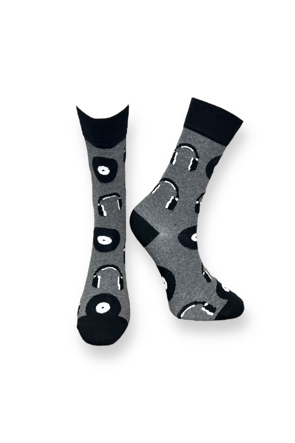 Mevo-3-Piece Unisex Flexible Moisturizing Cotton Colorful and Patterned Socks 2