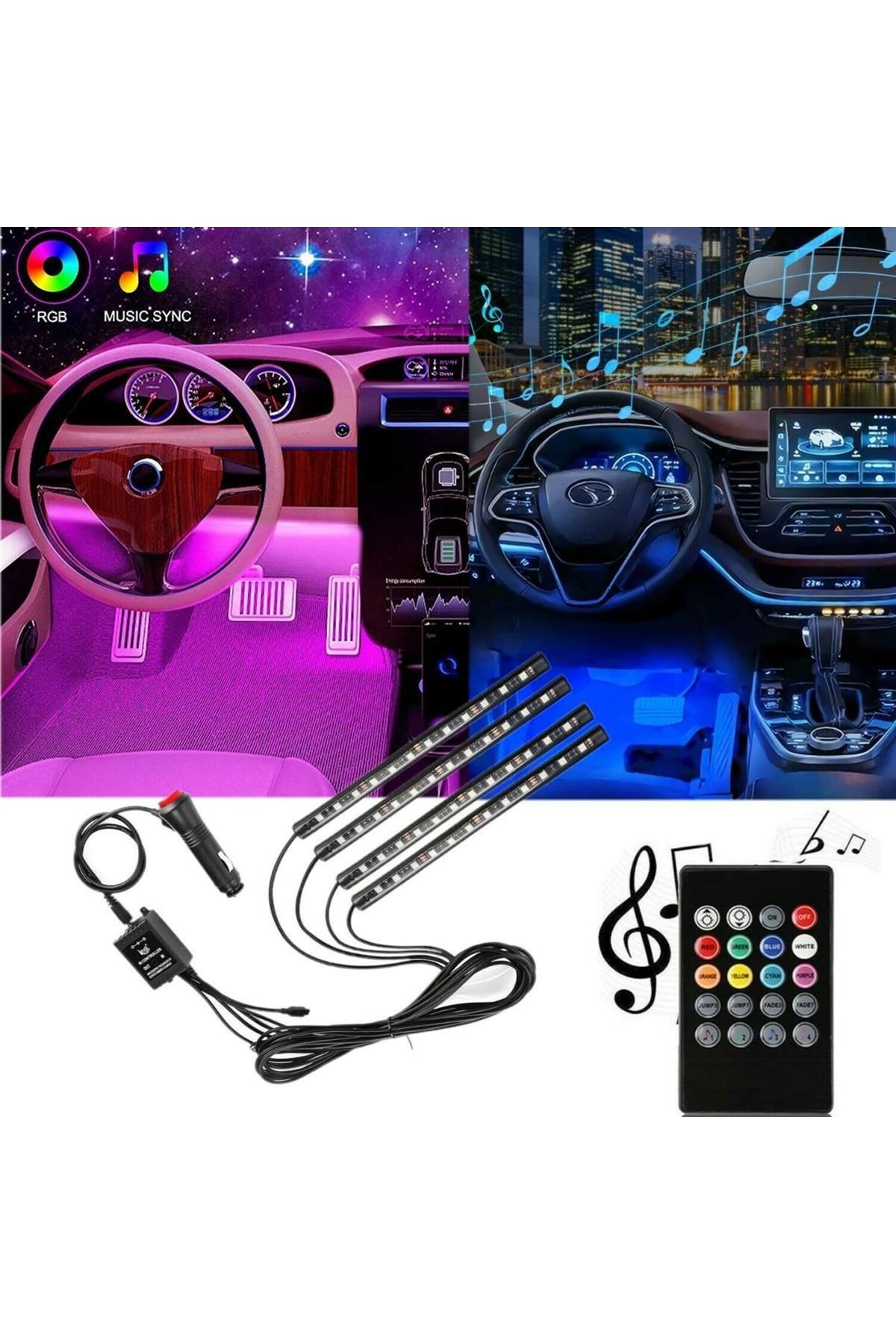 Teknotik-Massey-Ferguson 8240 - Compatible Car Interior Lamp, 12 Led Music Sensitive Model550 1