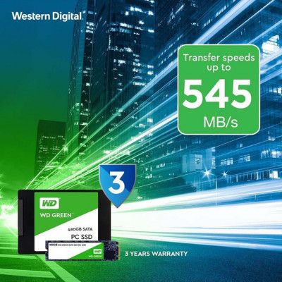 WD Green WDS480G3G0A 480GB SATA 3 SSD Disk