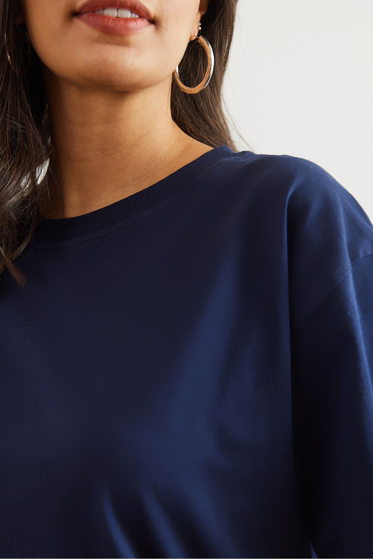 Olalook-Women's Burgundy Navy 2-Piece Cotton Regular Fit T-Shirt Tsh- 19000830 10