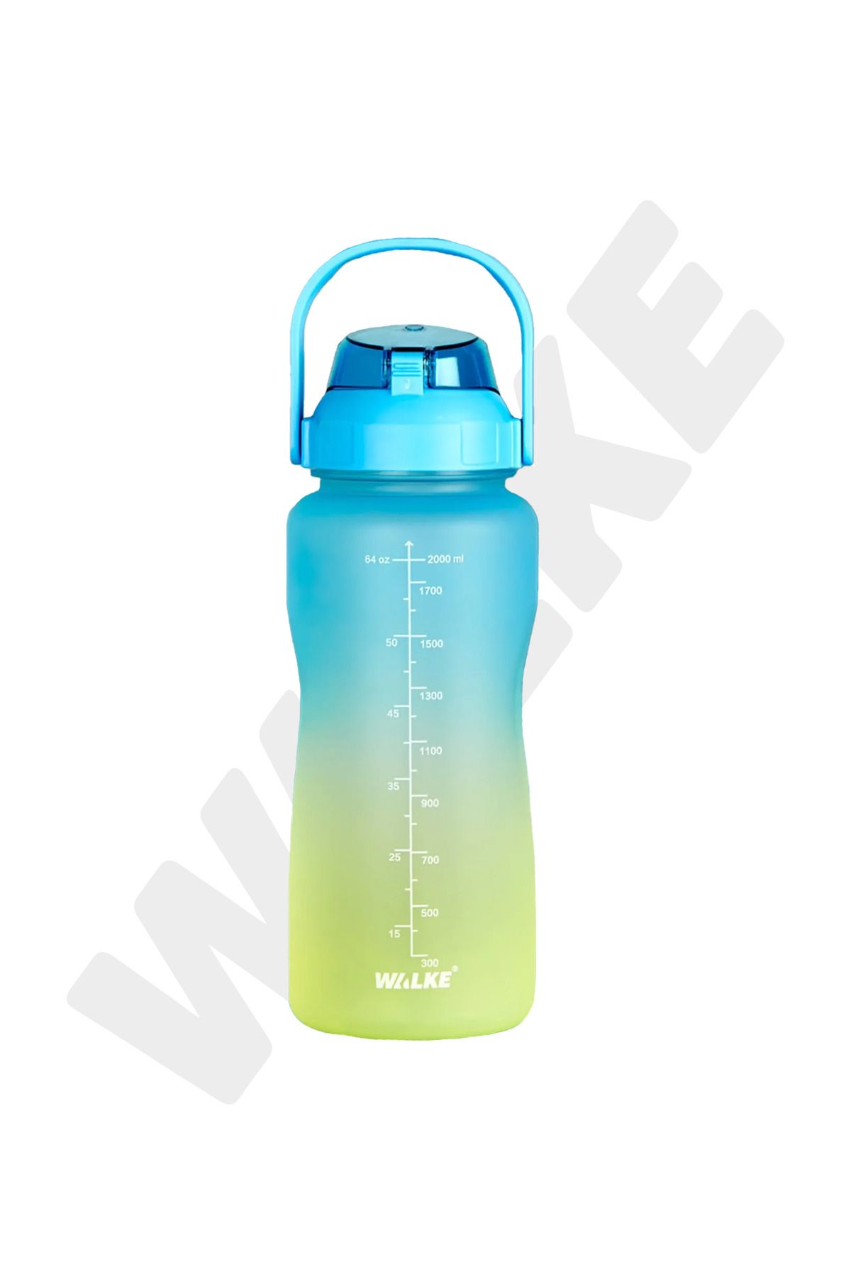 Premium Bottle 2.2 Litre Motivasyonel Tritan Su Matarası Su Şişesi Suluk (BPA İÇERMEZ)