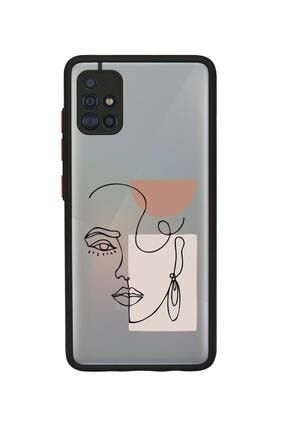 Samsung A51 Uyumlu Kamera Lens Korumalı Women Art Desenli Lüx Telefon Kılıfı womenartblacka51luxsyh