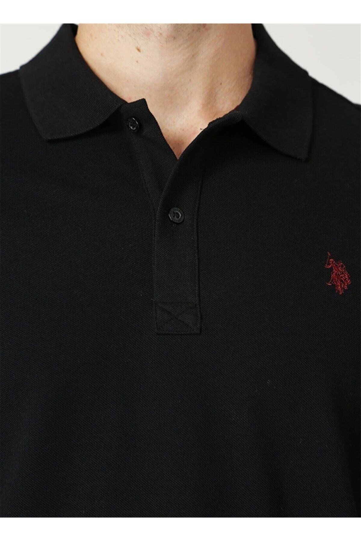 سویشرت مردانه مشکی یو اس پولو | 21KEAYDLSWT0001 اورجینال - تصویر 5