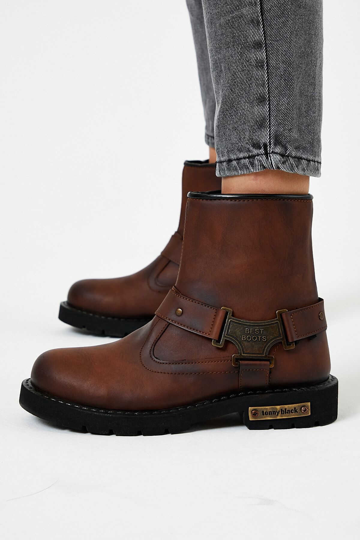 Tonny Black Stiefelette Braun Blockabsatz Fast ausverkauft