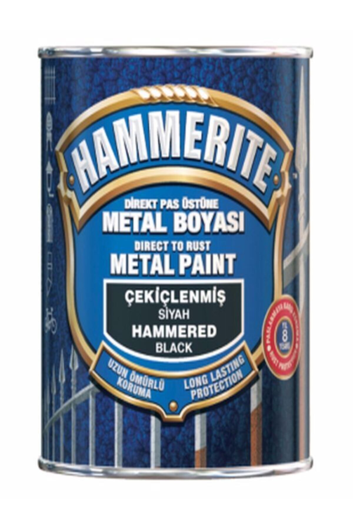 Hammerite Hammered Black 0.75 L (1 Kg)
