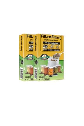 Çay Demleme Filtresi (çay filtresi) (S 1-3 Fincan) 2 Paket 160 Adet s13x2