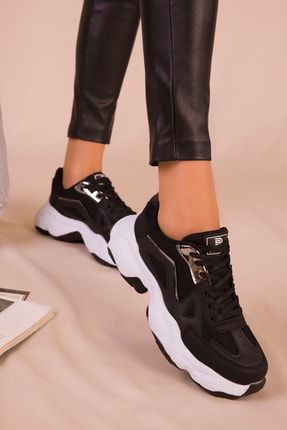 Siyah-Neon Kadın Sneaker 15765