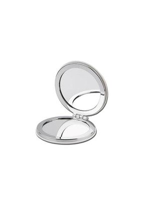 Metal Üzeri Suni Deri Kaplı Çift Aynalı 6 Cm Cep Makyaj Aynası HCDRM0170