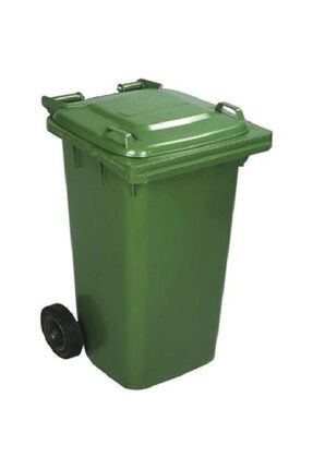 Plastik Çöp Konteyneri 240 Litre Konteyner - A+ Isıya Karşı Dayanıklı Malzeme - Yeşil sab38