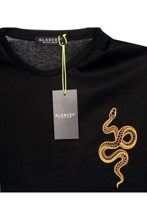 Baskılı Unisex Oversize Altın Snake GLNCY1003