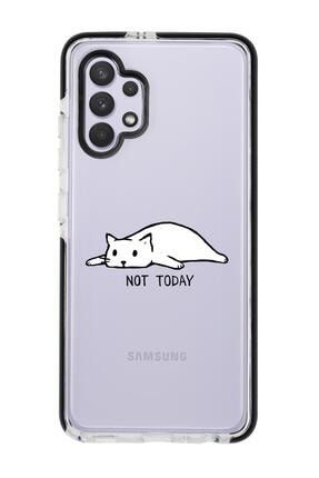 Samsung A32 Uyumlu Not Today Desenli Candy Bumper Silikonlu Telefon Kılıfı nottodayblacka32syhcb