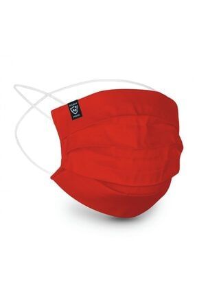 Kırmızı Kulaktan Lastik Kullanımı Telli Maske TYC00209944050